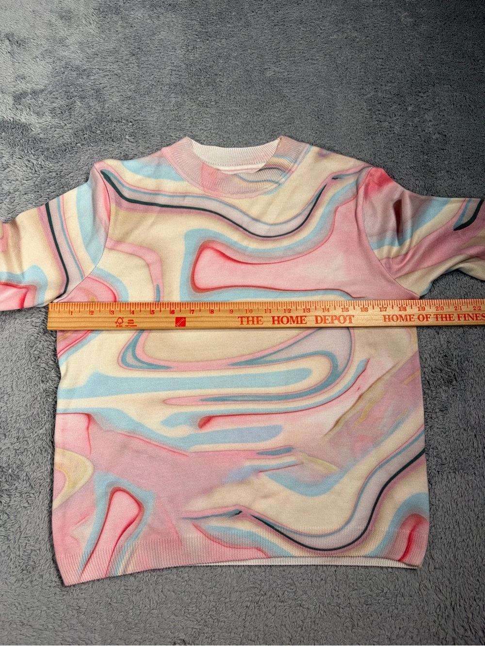 By Anthropologie printer Pastel Swirl Short-Sleeve Knit Top medium - Picture 10 of 12